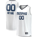 Memphis Grizzlies Fanatics Fast Break Custom Replica Jersey - Association Edition - White | NBA Fan Gear