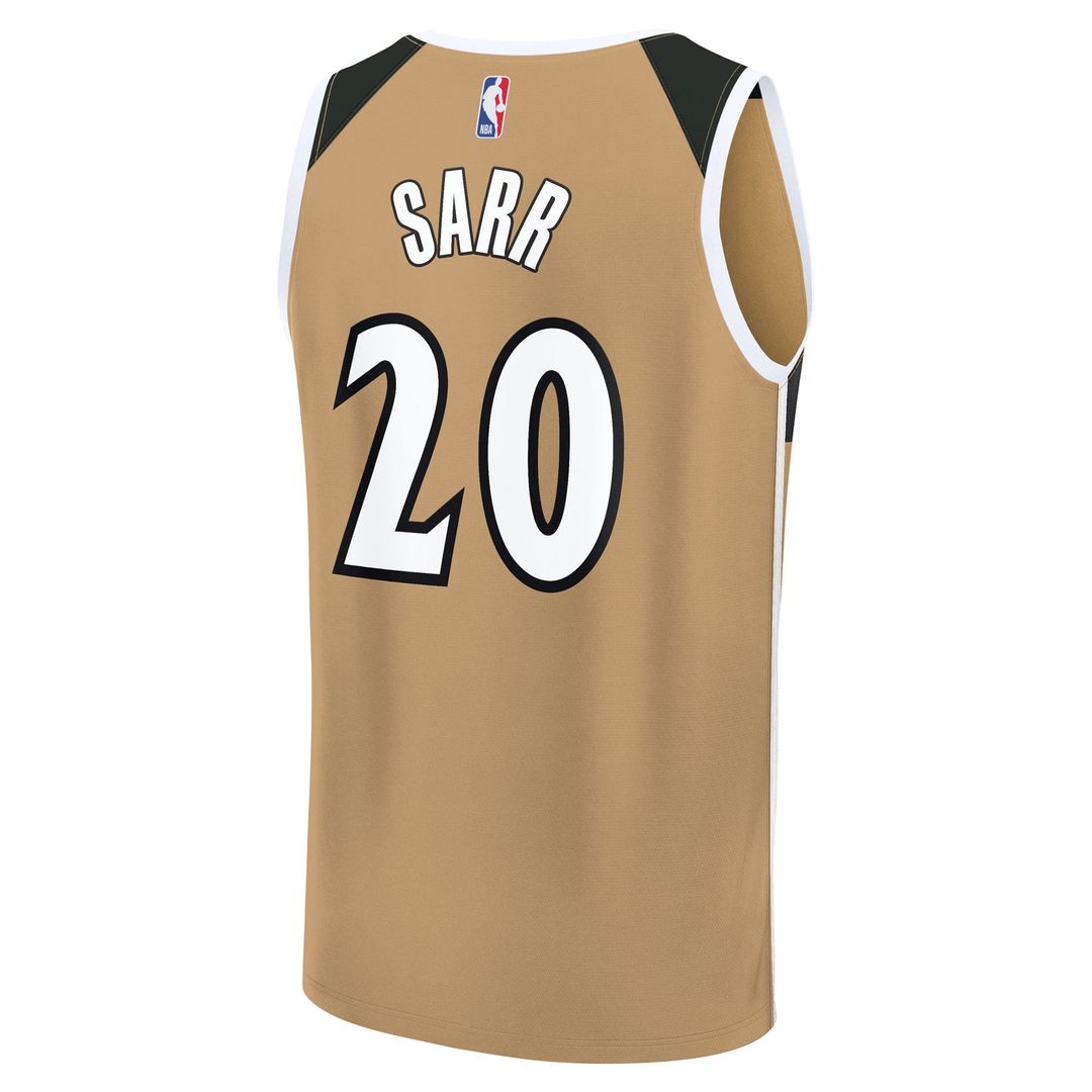 Alex Sarr Washington Wizards Fanatics 2025/ 26 City Edition Fast Break Jersey - Gold | NBA Fan Gear