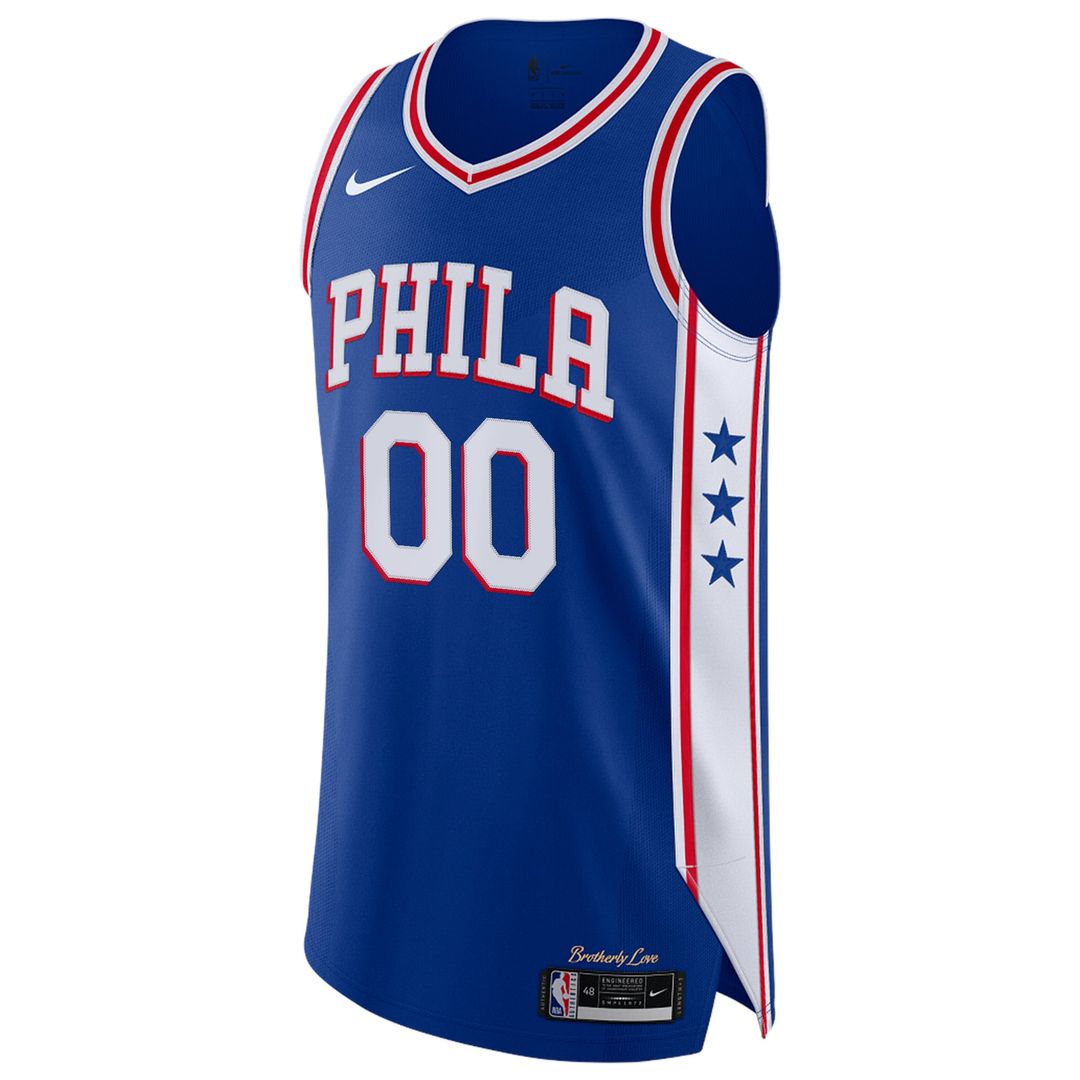 Philadelphia 76ers Nike Custom Authentic Jersey - Icon Edition - Royal | NBA Fan Gear