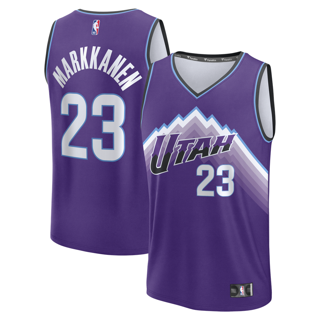Lauri Markkanen Utah Jazz Fanatics Youth Fast Break Replica Jersey - Icon Edition - Purple | NBA Fan Gear