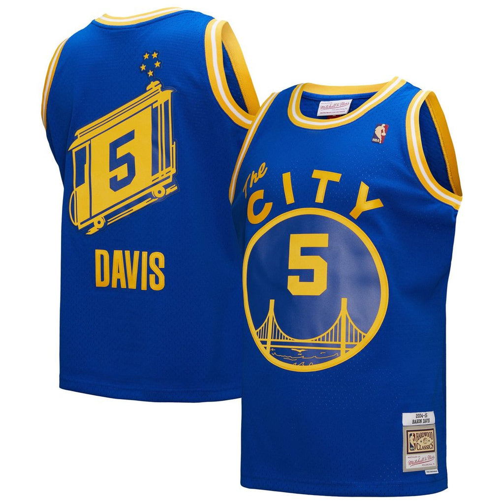 Baron Davis Golden State Warriors Mitchell & Ness Hardwood Classics 2004/ 05 Swingman Jersey - Royal | NBA Fan Gear