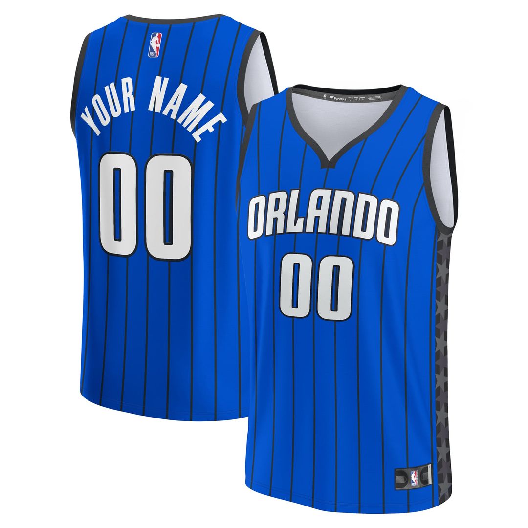 Orlando Magic Fanatics Youth Fast Break Replica Custom Jersey - Statement Edition - Blue | NBA Fan Gear
