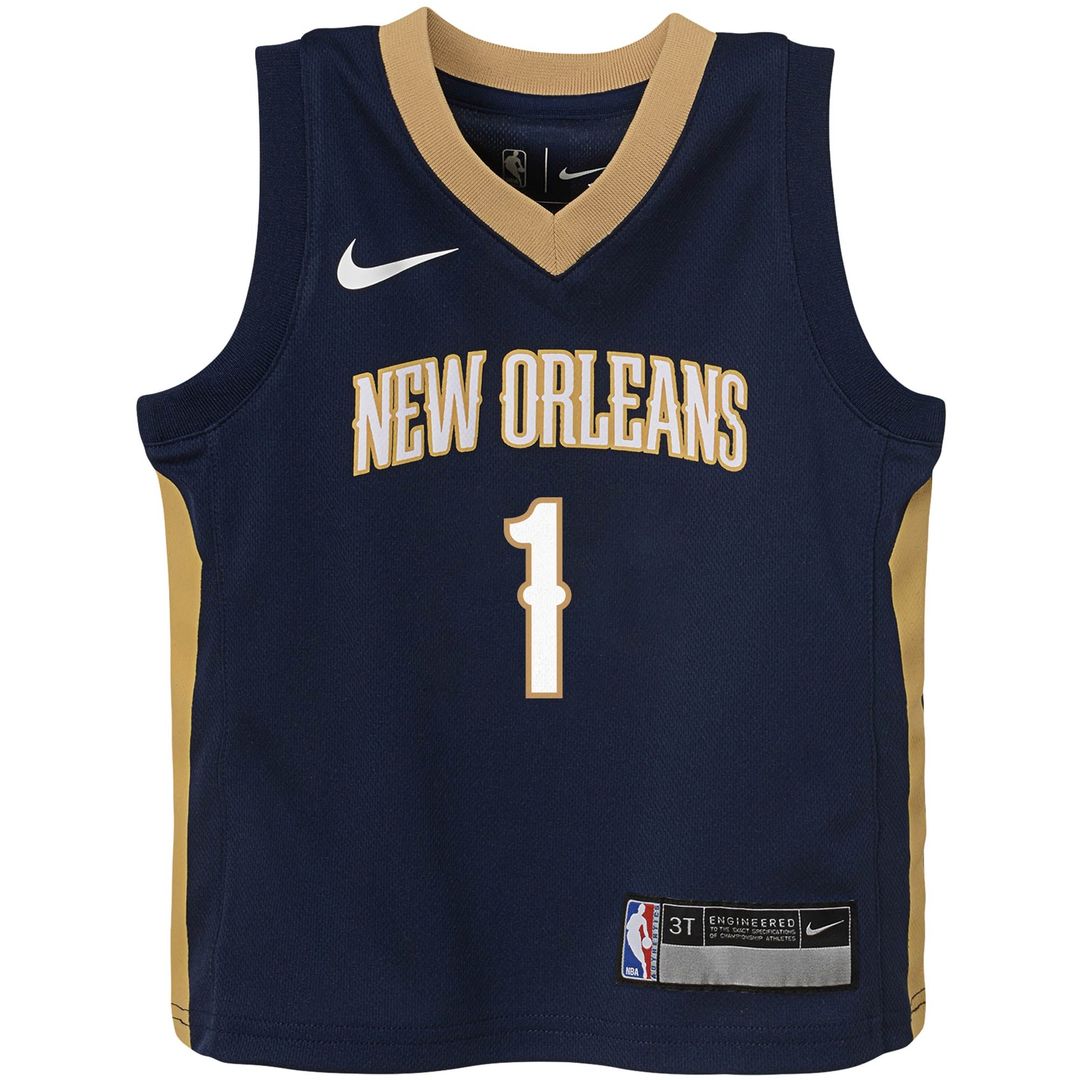 Zion Williamson New Orleans Pelicans Nike Toddler Replica Jersey - Icon Edition - Navy | NBA Fan Gear