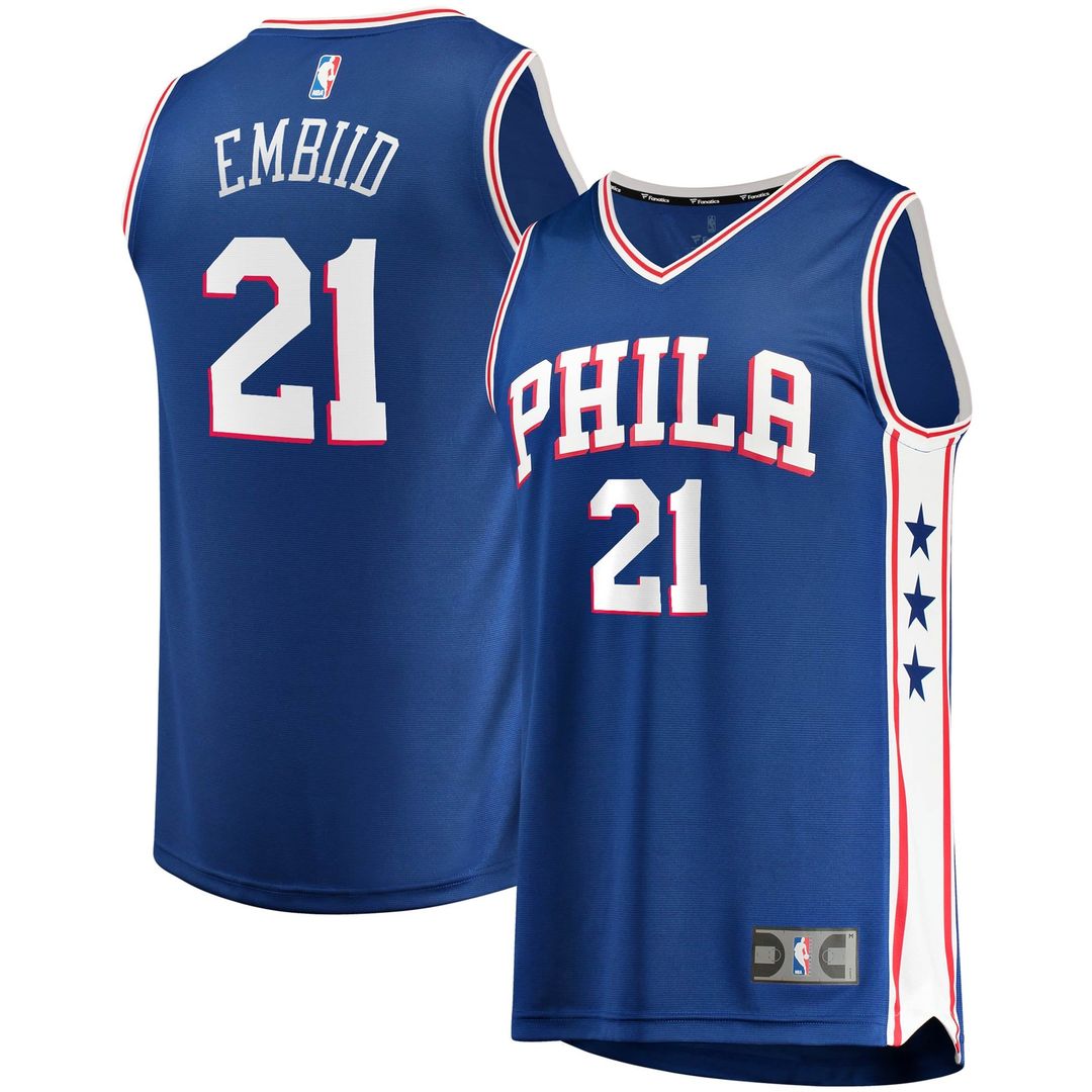 Joel Embiid Philadelphia 76ers Fanatics Replica Jersey - Association Edition - White | NBA Fan Gear