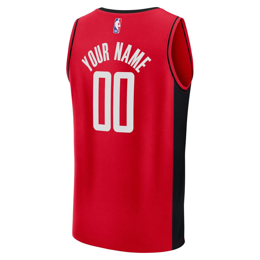 Houston Rockets Fanatics Fast Break Custom Jersey - Icon Edition - Red | NBA Fan Gear