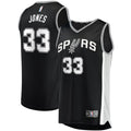 Tre Jones San Antonio Spurs Fanatics Fast Break Replica Jersey - Icon Edition - Black | NBA Fan Gear