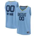 Memphis Grizzlies Fanatics Custom Fast Break Jersey - Statement Edition - Light Blue | NBA Fan Gear