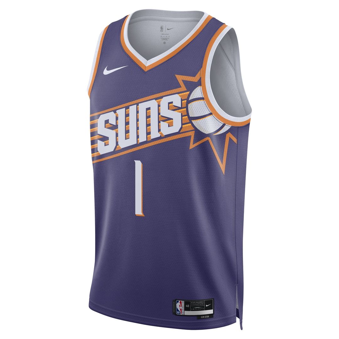 Devin Booker Phoenix Suns Nike Unisex Swingman Jersey - Icon Edition - Purple | NBA Fan Gear
