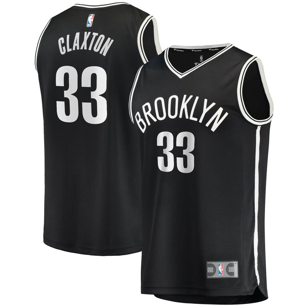 Nicolas Claxton Brooklyn Nets Fanatics Fast Break Player Jersey - Icon Edition - Black | NBA Fan Gear