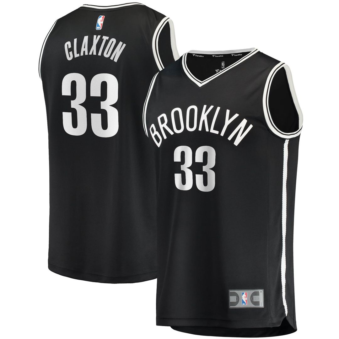Nicolas Claxton Brooklyn Nets Fanatics Fast Break Player Jersey - Icon Edition - Black | NBA Fan Gear