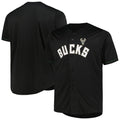 Milwaukee Bucks Profile Big & Tall Pop Jersey - Black | NBA Fan Gear
