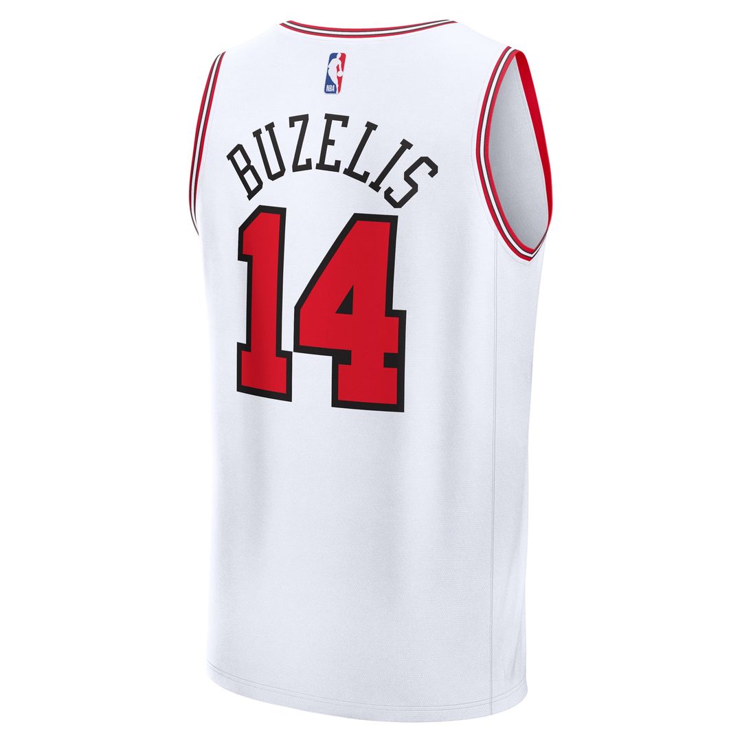 Matas Buzelis Chicago Bulls Fanatics Youth Fast Break Replica Player Jersey - Association - White Edition | NBA Fan Gear