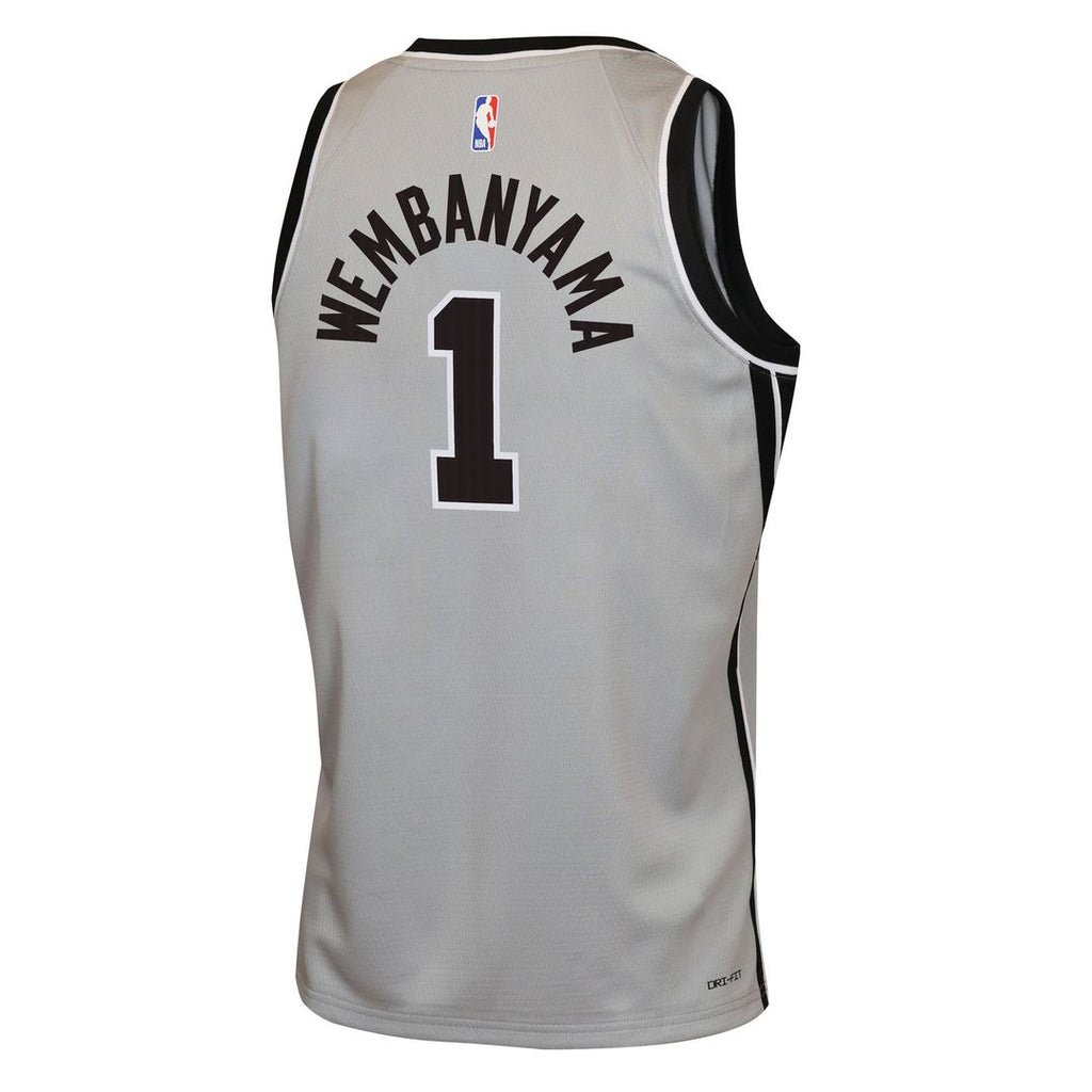 Victor Wembanyama San Antonio Spurs Jordan Brand Youth Swingman Jersey - Statement Edition - Silver | NBA Fan Gear