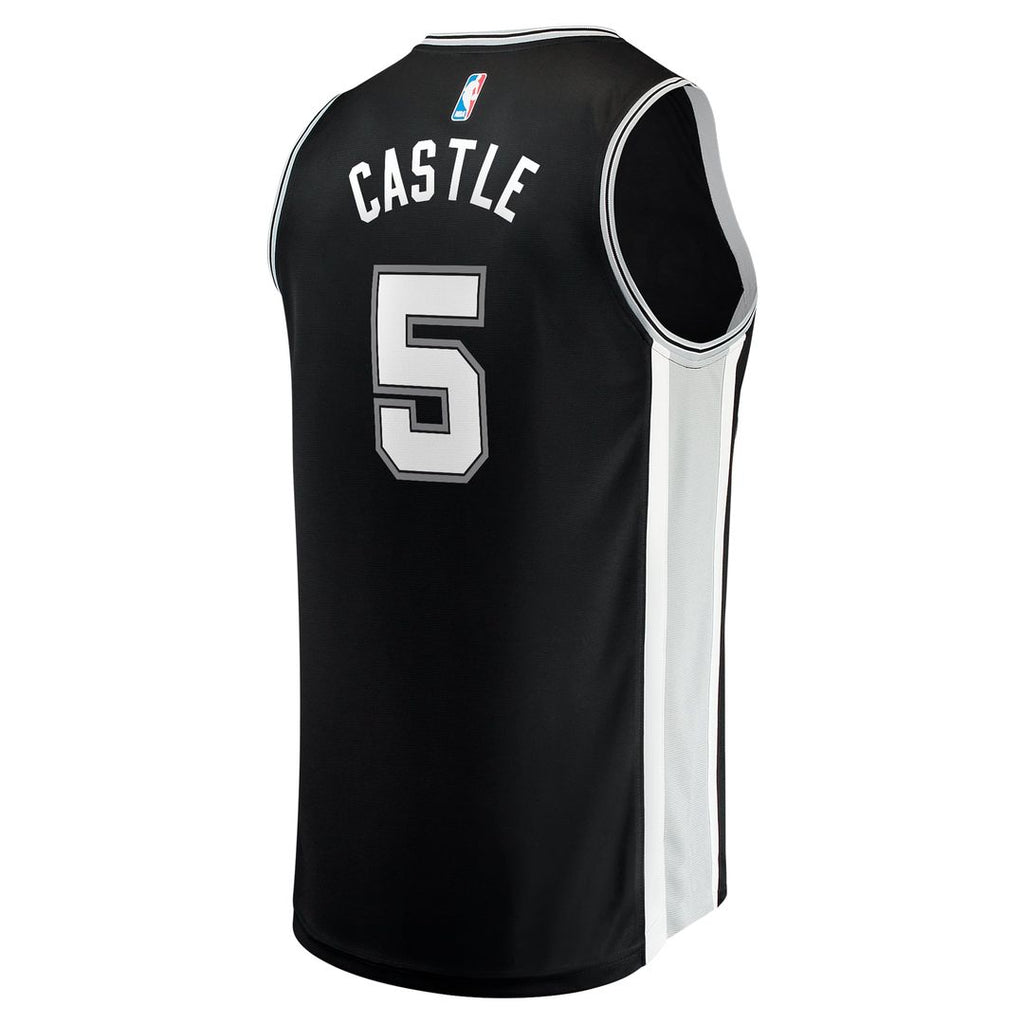 Stephon Castle San Antonio Spurs Fanatics 2024 NBA Draft Fast Break Player Jersey - Icon Edition - Black | Fan Gear