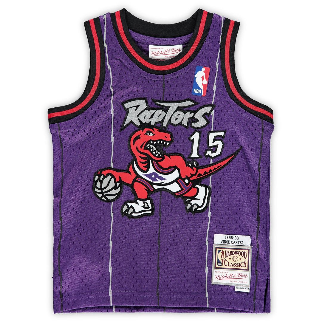 Vince Carter Toronto Raptors Mitchell & Ness Infant 1998/ 99 Hardwood Classics Retired Player Jersey - Purple | NBA Fan Gear