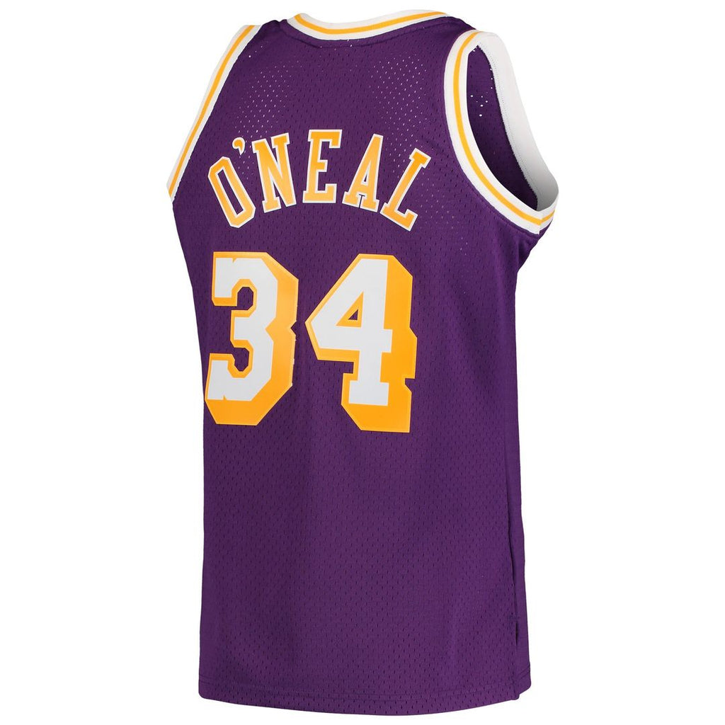 Shaquille O'Neal Los Angeles Lakers Mitchell & Ness Hardwood Classics Swingman Jersey - Purple | NBA Fan Gear