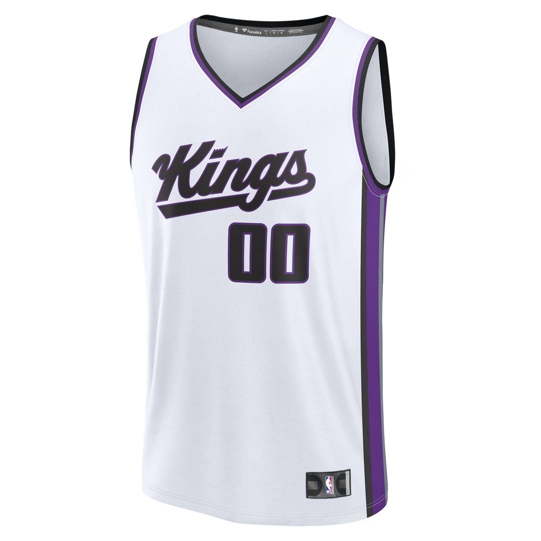 Sacramento Kings Fanatics Fast Break Custom Jersey - Association Edition - White | NBA Fan Gear