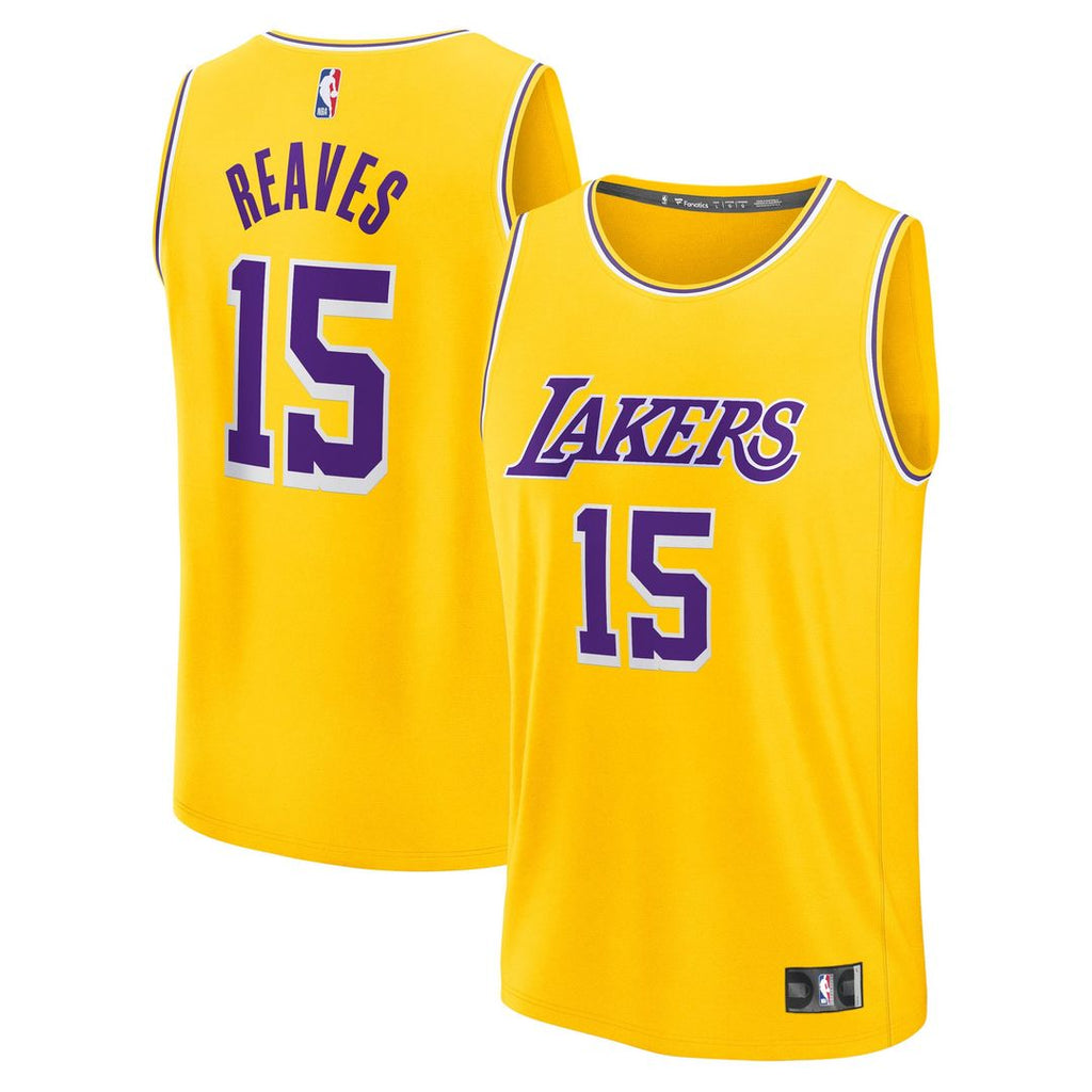 Austin Reaves Los Angeles Lakers Fanatics Youth Fast Break Replica Jersey - Gold - Icon Edition | NBA Fan Gear