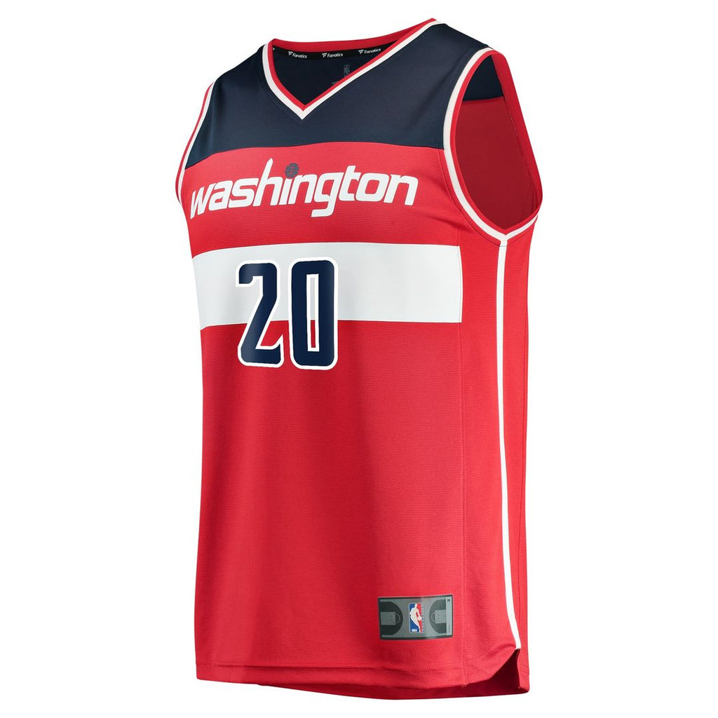 Alexandre Sarr Washington Wizards Fanatics Fast Break Replica Player Jersey - Icon Edition - Red | NBA Fan Gear