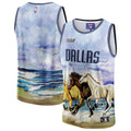 Dallas Mavericks NBA & KidSuper Studios by Fanatics Unisex Hometown Jersey - Blue | NBA x KidSuper Fan Gear