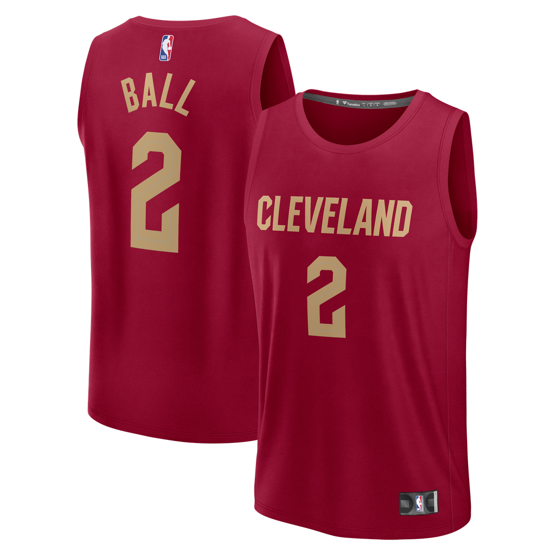 Lonzo Ball Cleveland Cavaliers Fanatics Fast Break Replica Jersey - Wine - Icon Edition | NBA Fan Gear
