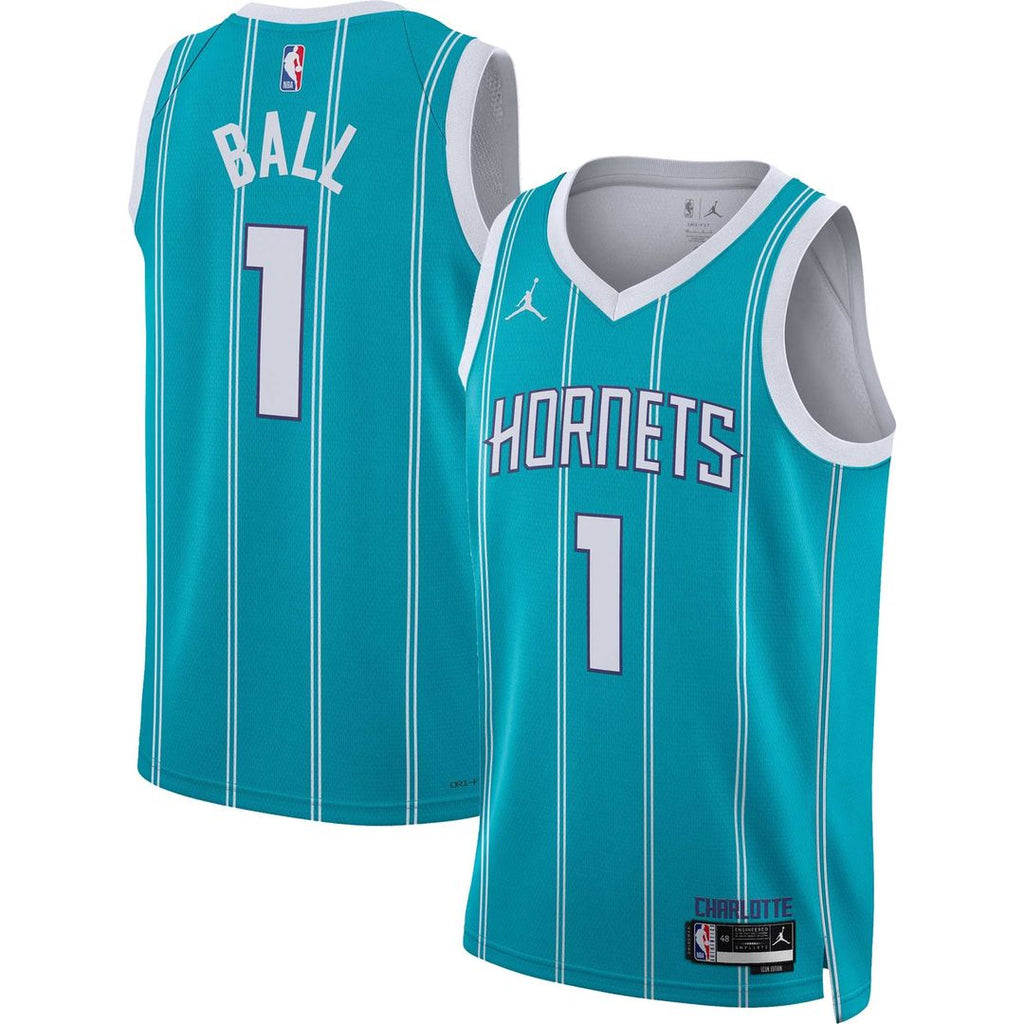 LaMelo Ball Charlotte Hornets Jordan Brand Unisex Swingman Jersey - Icon Edition - Teal | NBA Fan Gear