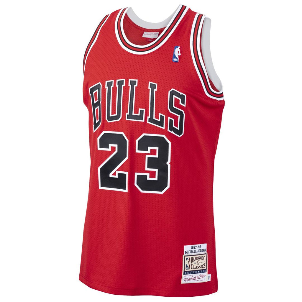 Michael Jordan Chicago Bulls Mitchell & Ness 1997/ 98 Hardwood Classics Authentic Jersey - White | NBA Fan Gear