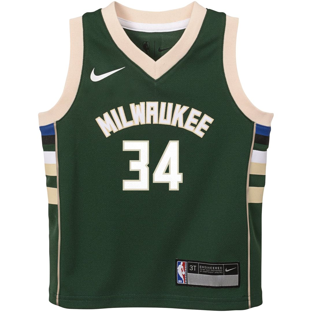 Giannis Antetokounmpo Milwaukee Bucks Nike Toddler Swingman Player Jersey - Icon Edition - Green | NBA Fan Gear