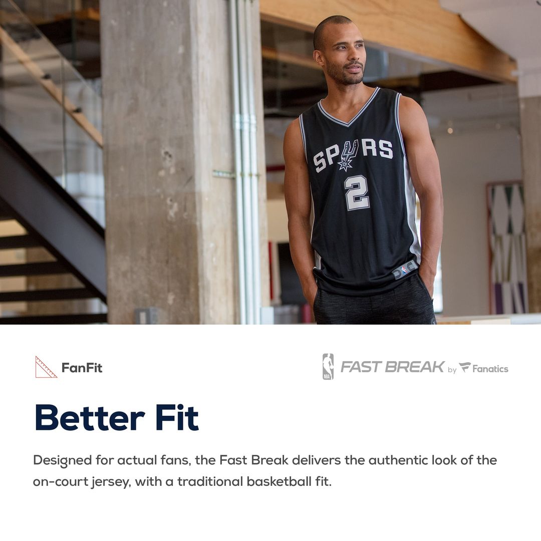 Keldon Johnson San Antonio Spurs Fanatics Fast Break Replica Jersey Black - Icon Edition | NBA Fan Gear