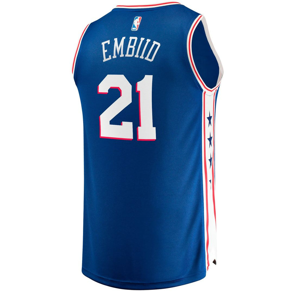 Joel Embiid Philadelphia 76ers Fanatics Big & Tall Fast Break Player Jersey - Royal - Icon Edition | NBA Fan Gear