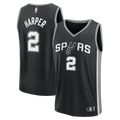 Dylan Harper San Antonio Spurs Fanatics Fast Break Jersey - Black - Icon Edition | NBA Fan Gear
