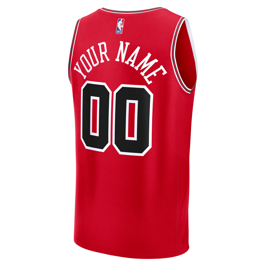 Chicago Bulls Fanatics Fast Break Custom Jersey - Icon Edition - Red | NBA Fan Gear