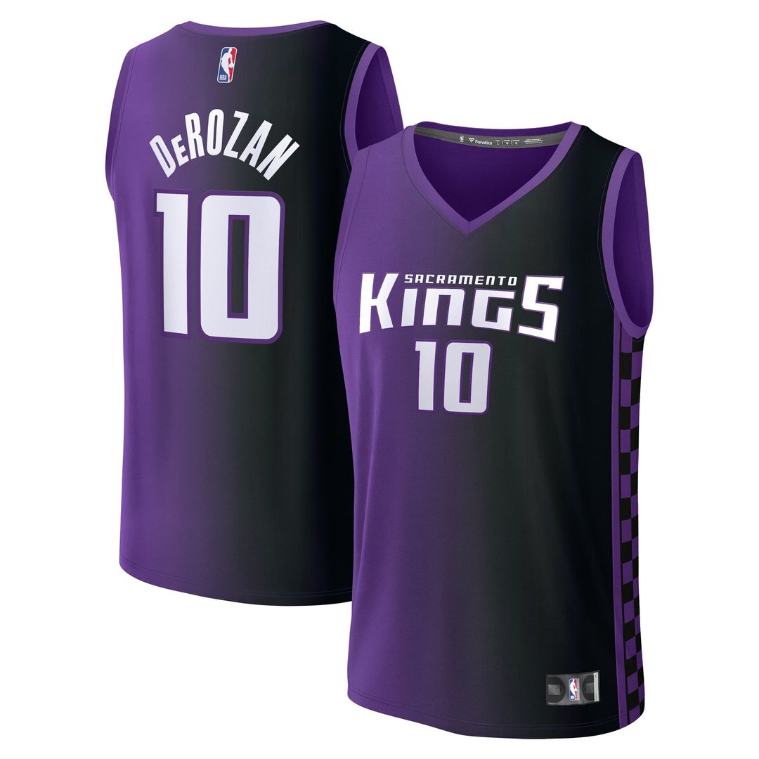 DeMar DeRozan Sacramento Kings Fanatics Youth Fast Break Replica Player Jersey - Statement Edition - Purple | NBA Fan Gear