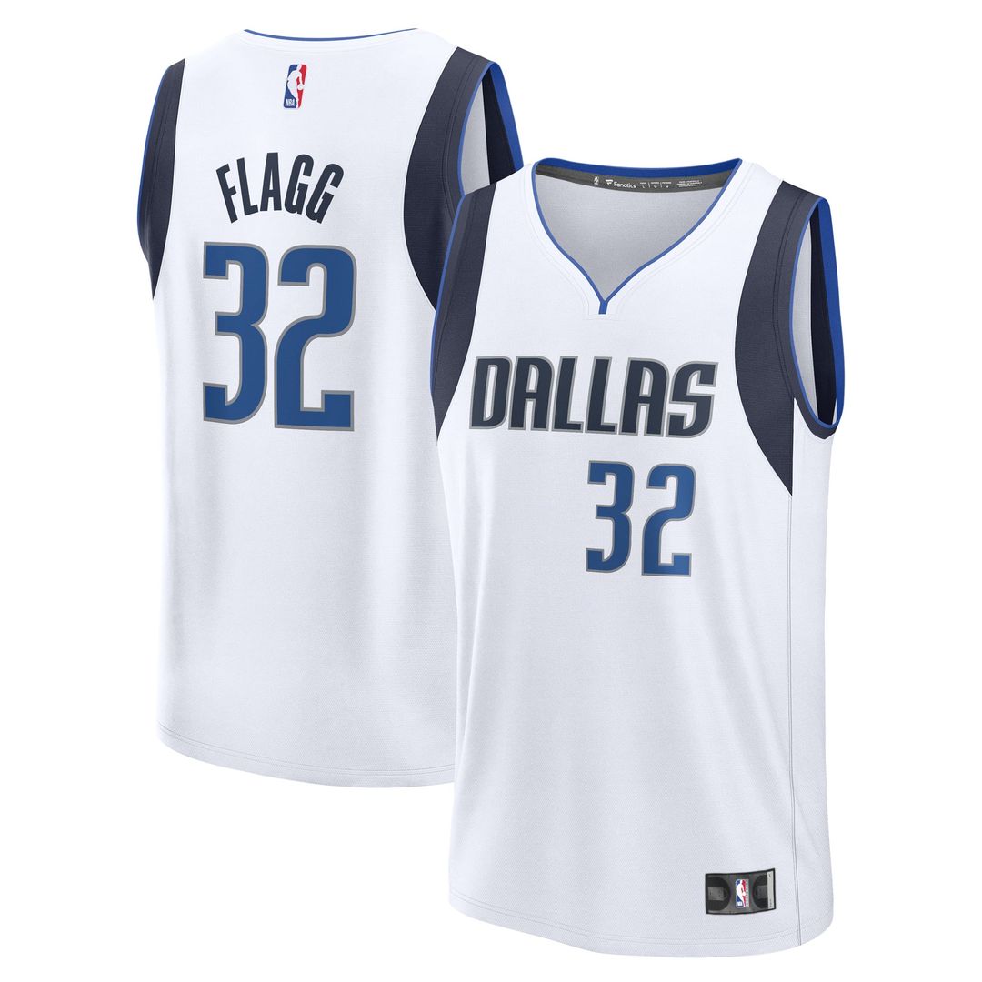 Cooper Flagg Dallas Mavericks Fanatics 2025 NBA Draft First Round Pick Fast Break Replica Jersey - Association Edition - White | Fan Gear