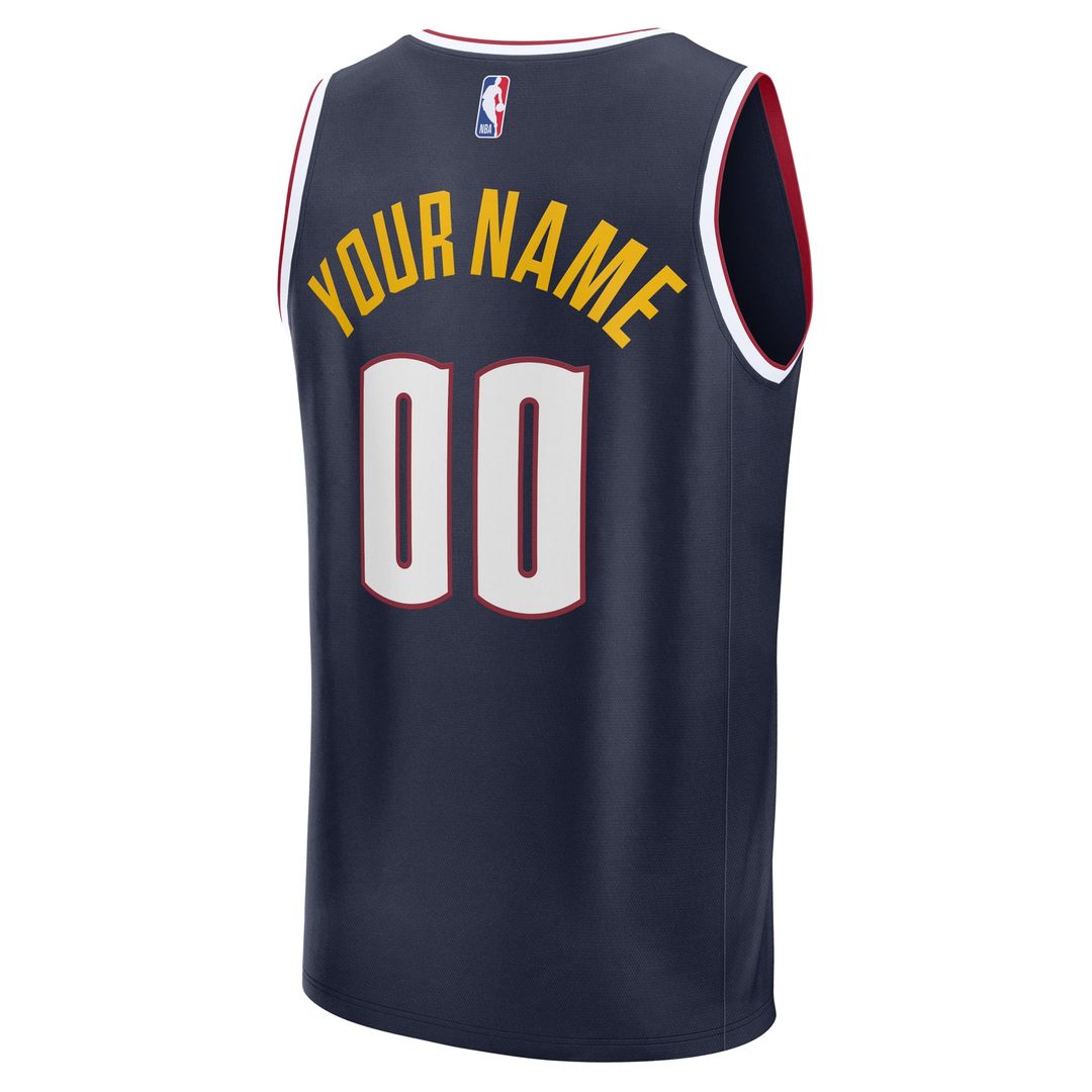 Denver Nuggets Fanatics Fast Break Custom Jersey - Statement Edition - Blue | NBA Fan Gear