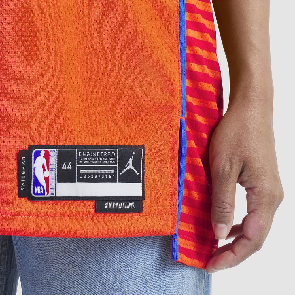 Shai Gilgeous-Alexander Oklahoma City Thunder Jordan Brand Unisex Swingman Jersey - Statement Edition - Orange | NBA Fan Gear