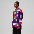 Vince Carter Toronto Raptors Mitchell & Ness Unisex Maxxed Out Fashion Hockey Jersey - Purple | NBA Fan Gear