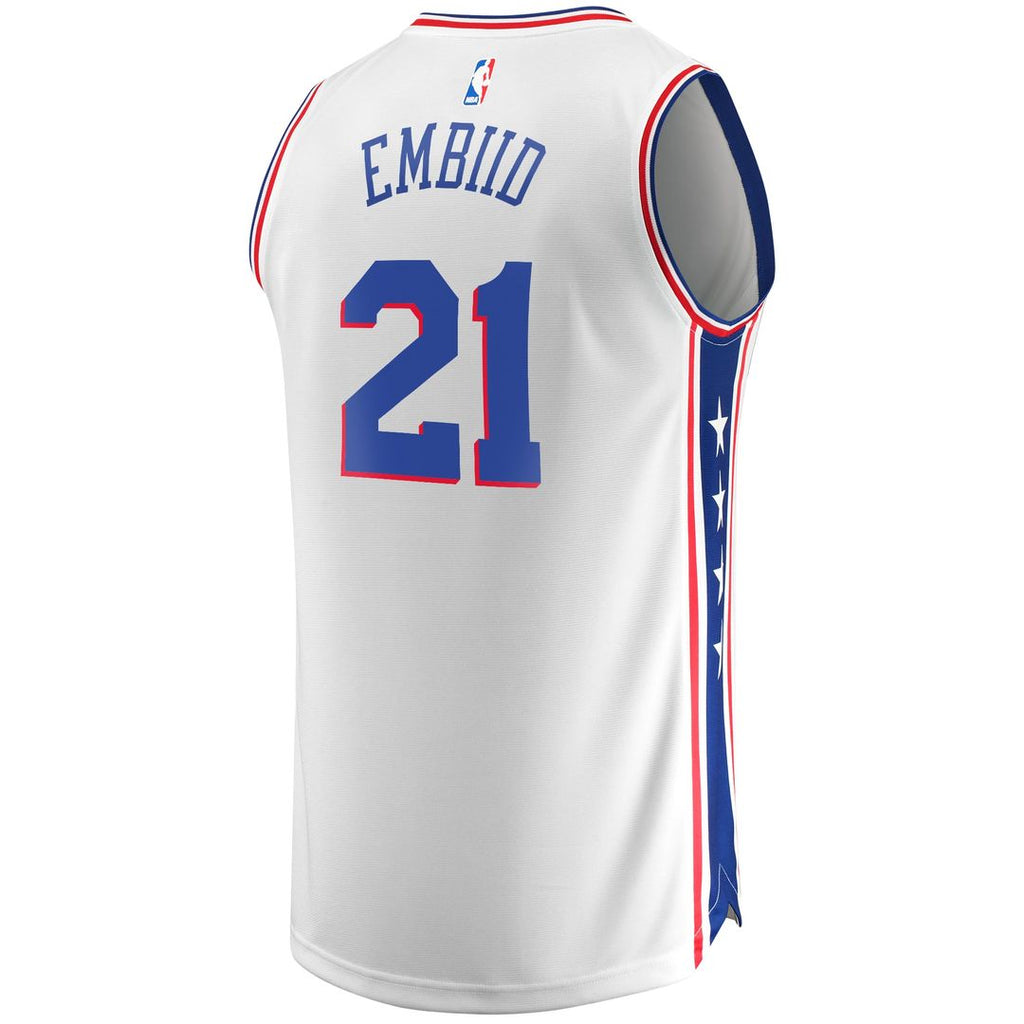 Joel Embiid Philadelphia 76ers Fanatics Replica Jersey - Association Edition - White | NBA Fan Gear
