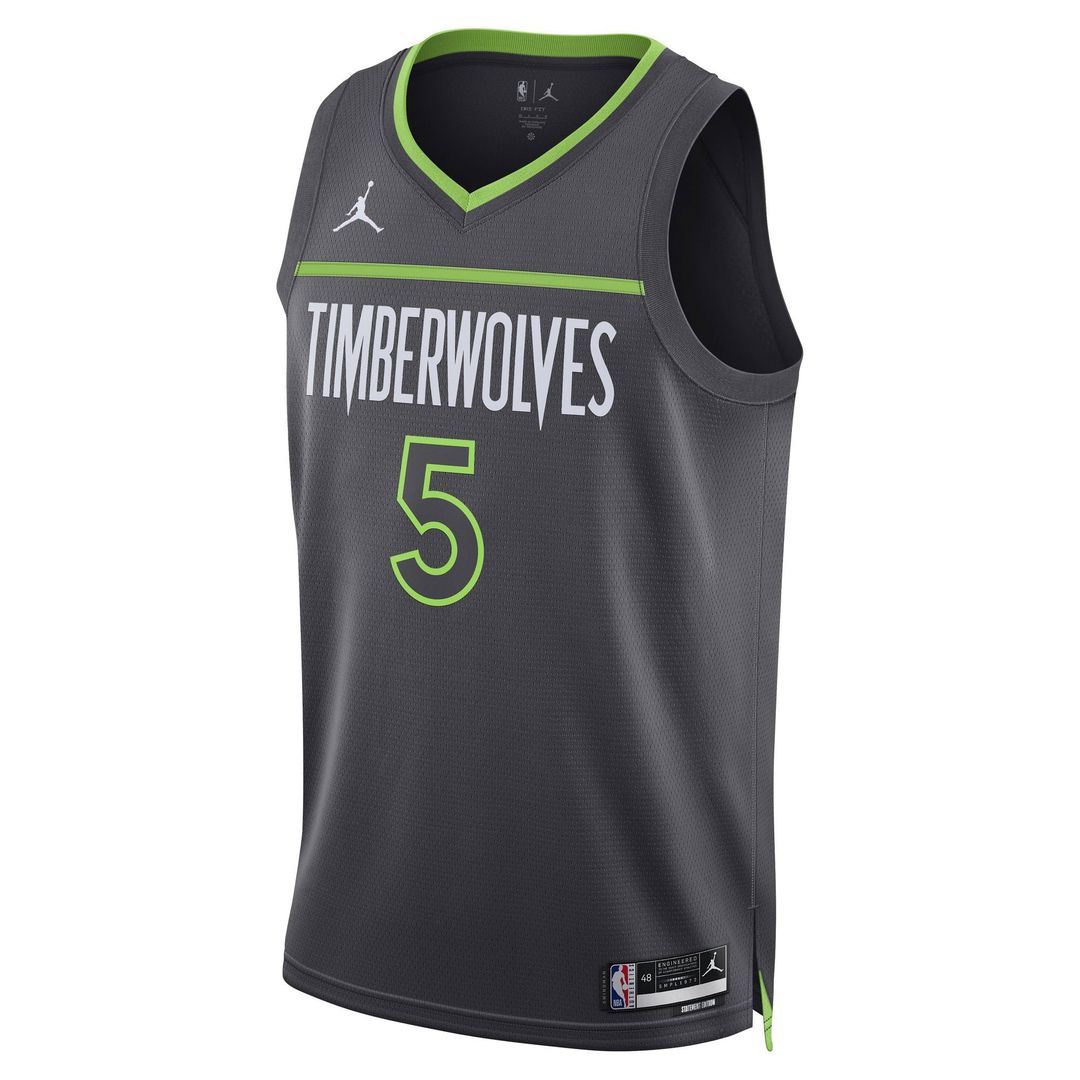 Anthony Edwards Minnesota Timberwolves Jordan Brand Unisex Swingman Jersey - Statement Edition - Charcoal | NBA Fan Gear