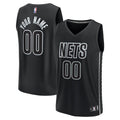 Brooklyn Nets Fanatics Custom Fast Break Jersey - Statement Edition - Black | NBA Fan Gear