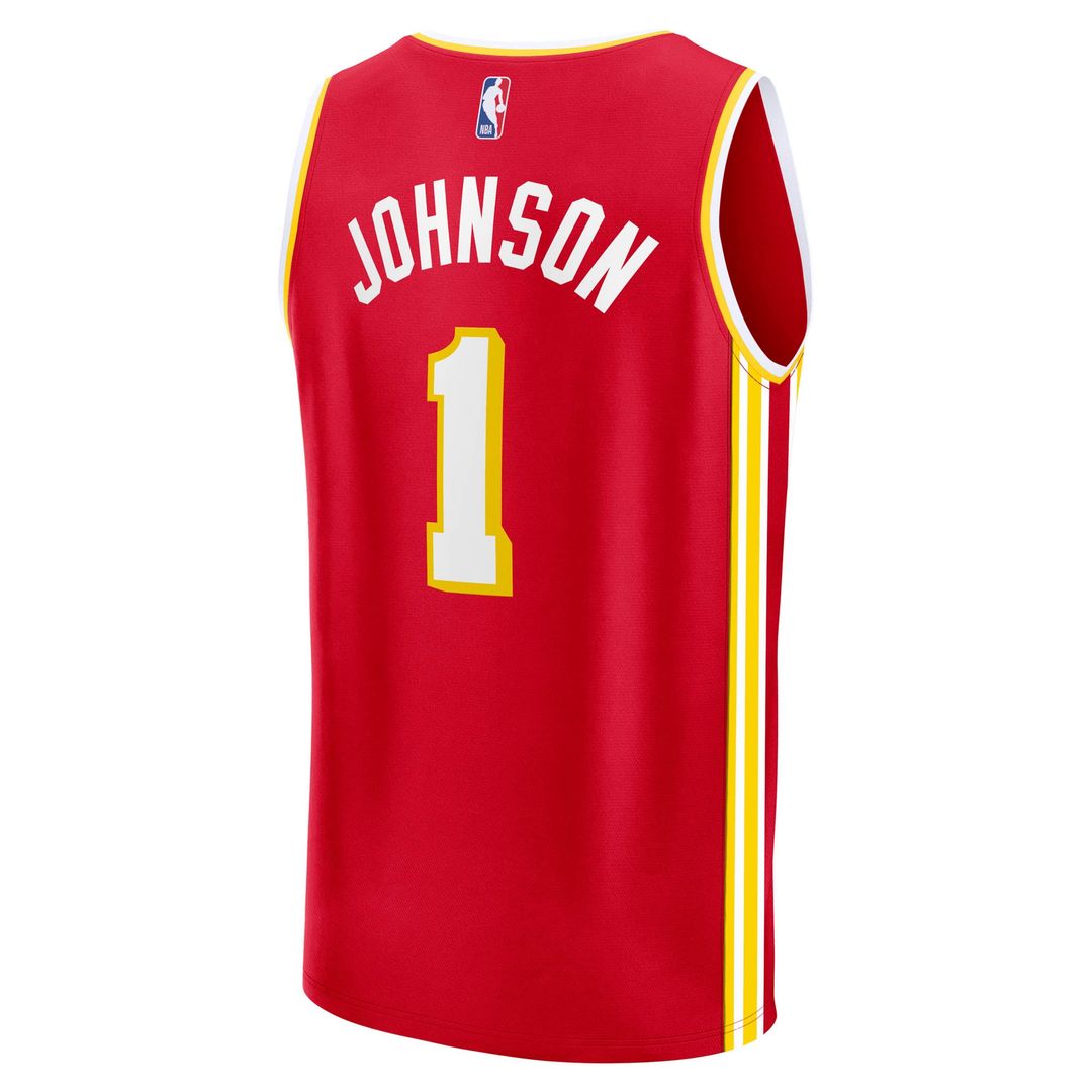 Jalen Johnson Atlanta Hawks Fanatics Fast Break Replica Jersey - Icon Edition - Red | NBA Fan Gear