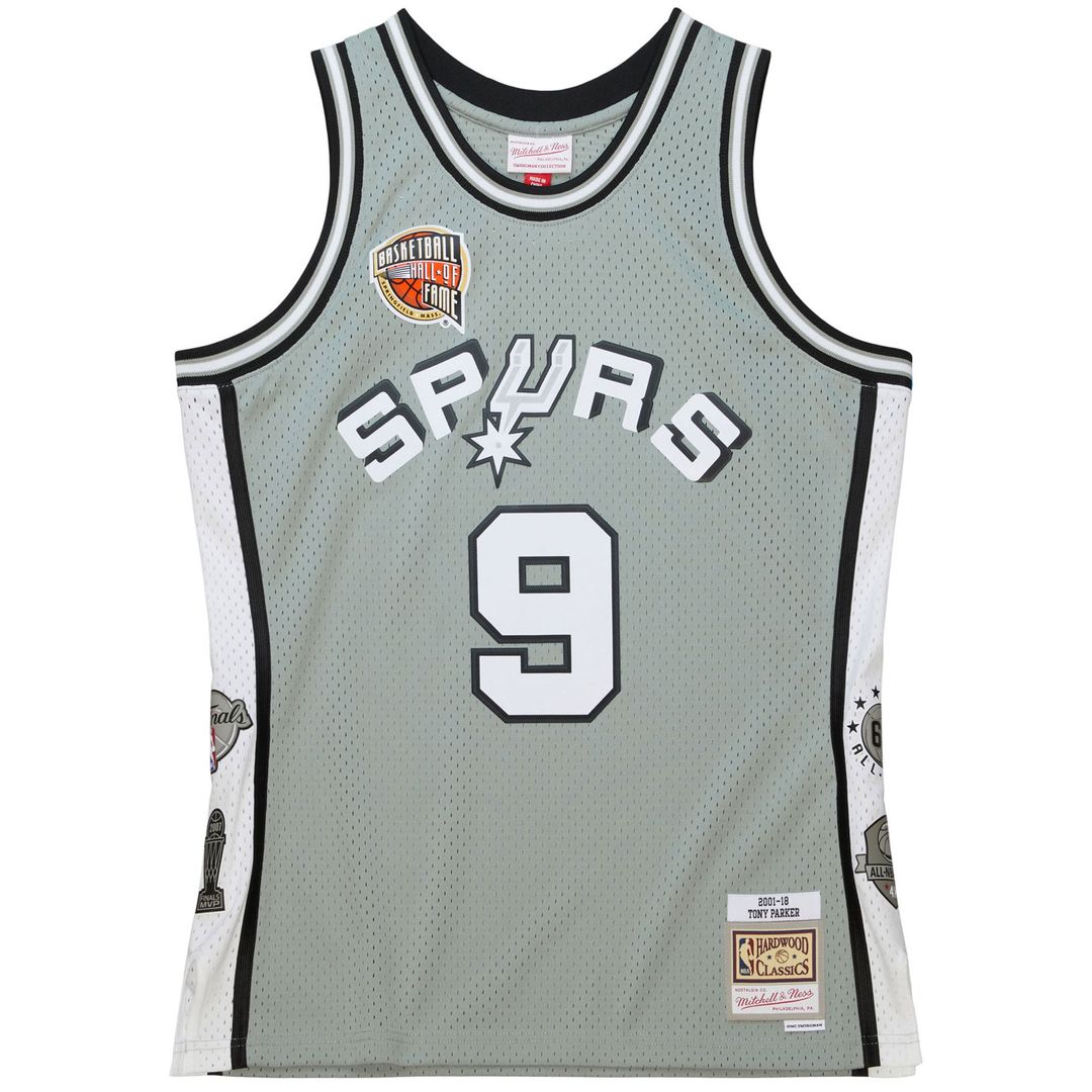 Tony Parker San Antonio Spurs Mitchell & Ness Unisex Hall of Fame Class of 2023 Throwback Swingman Jersey - Gray | NBA Fan Gear
