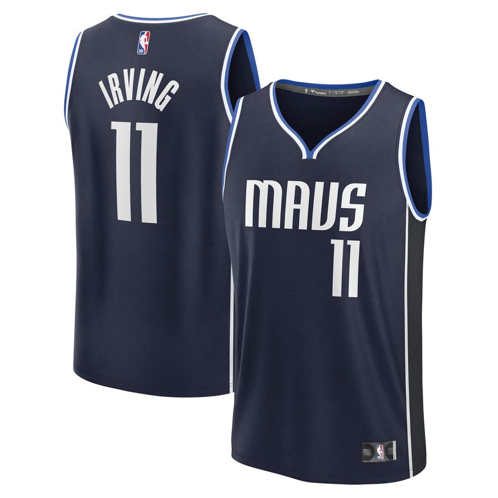 Kyrie Irving Dallas Mavericks Fanatics Fast Break Replica Player Jersey - Statement Edition - Navy | NBA Fan Gear