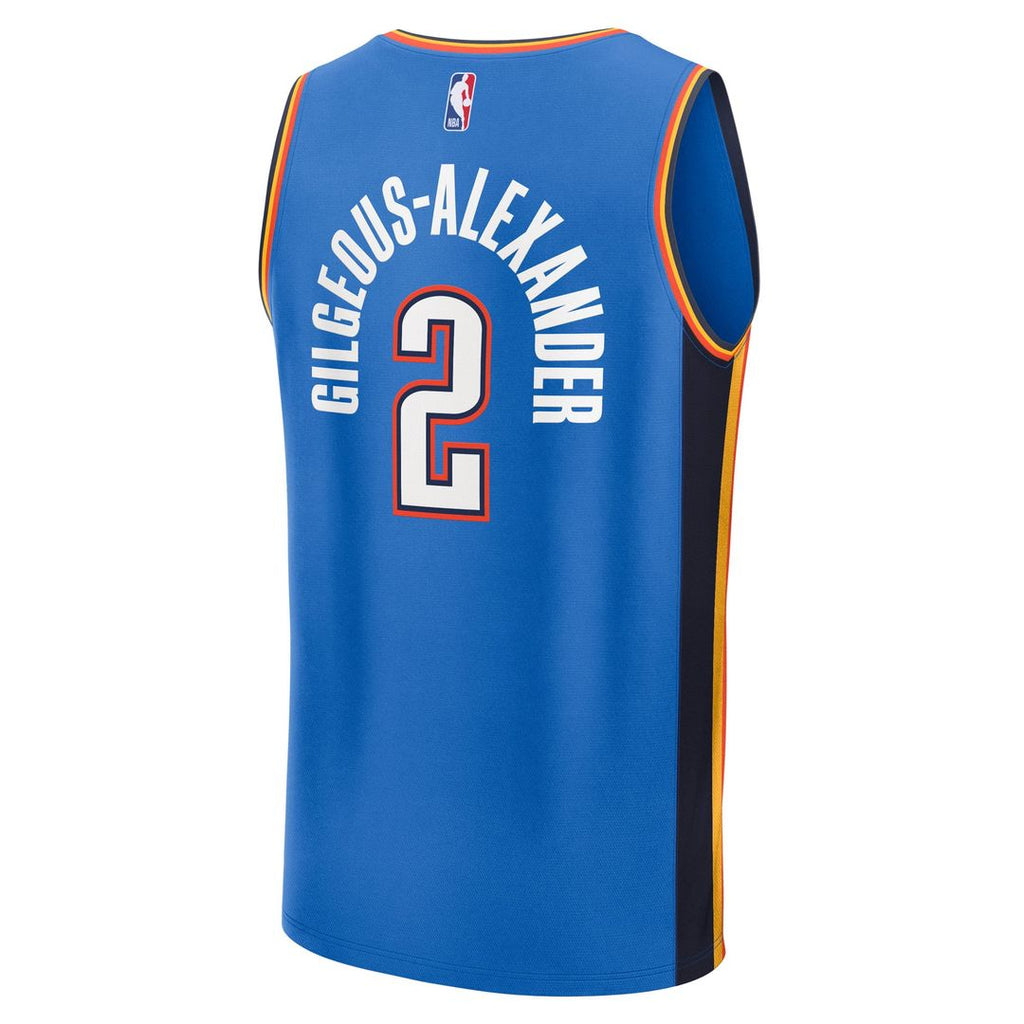 Shai Gilgeous-Alexander Oklahoma City Thunder Fanatics Big & Tall Fast Break Jersey - Icon Edition - Blue | NBA Fan Gear