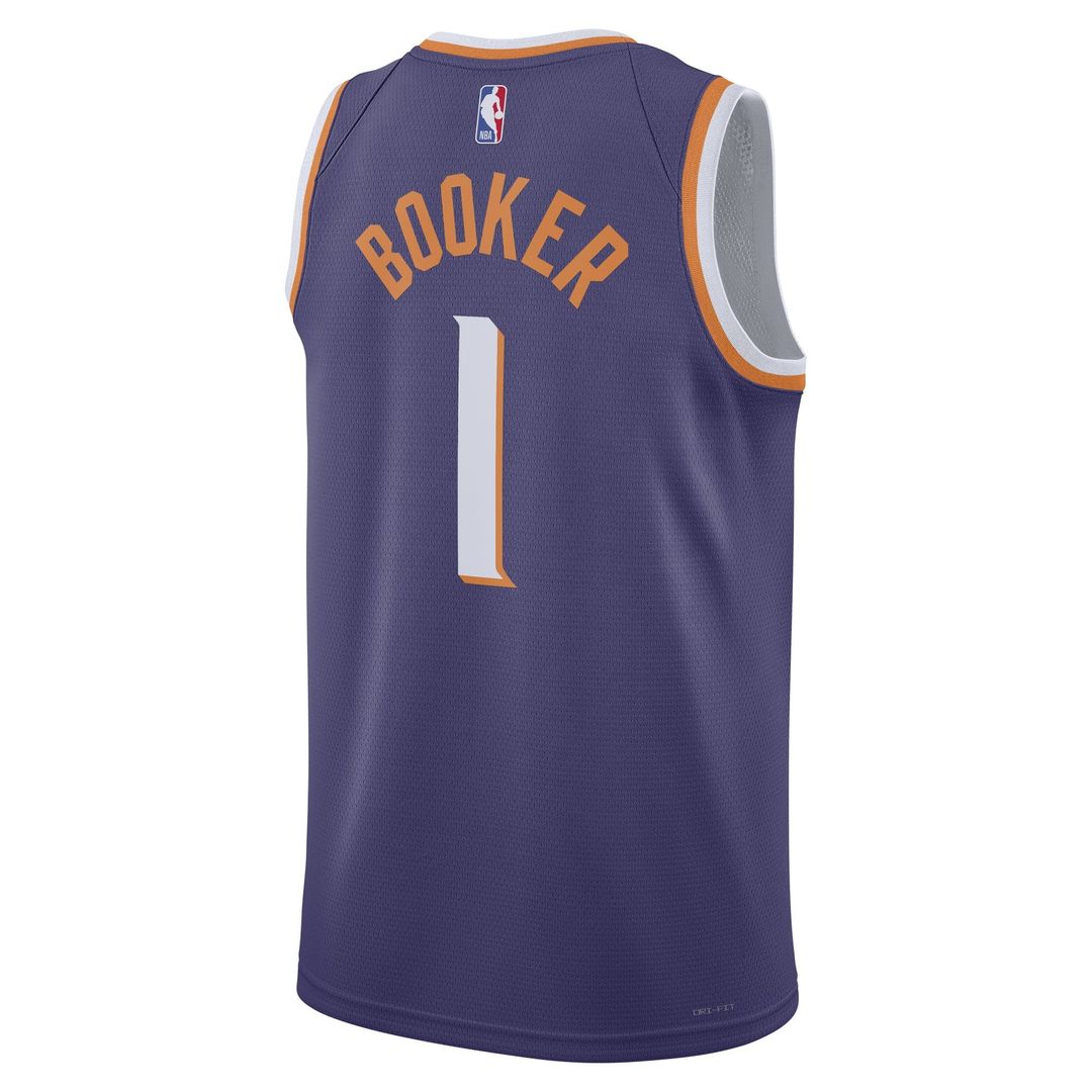 Devin Booker Phoenix Suns Nike Unisex Swingman Jersey - Icon Edition - Purple | NBA Fan Gear