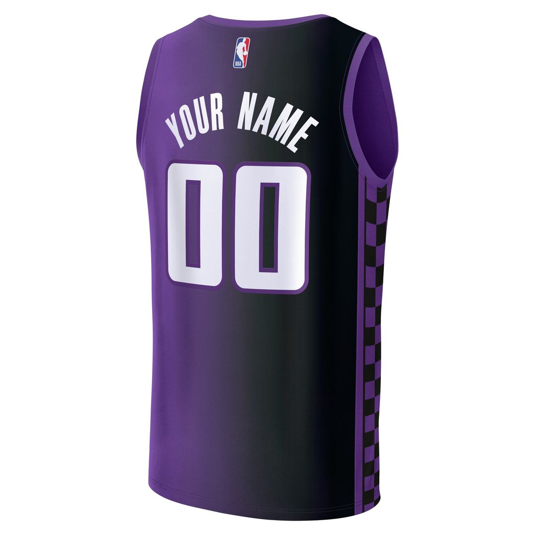 Sacramento Kings Fanatics Youth Fast Break Custom Replica Jersey - Purple - Statement Edition | NBA Fan Gear