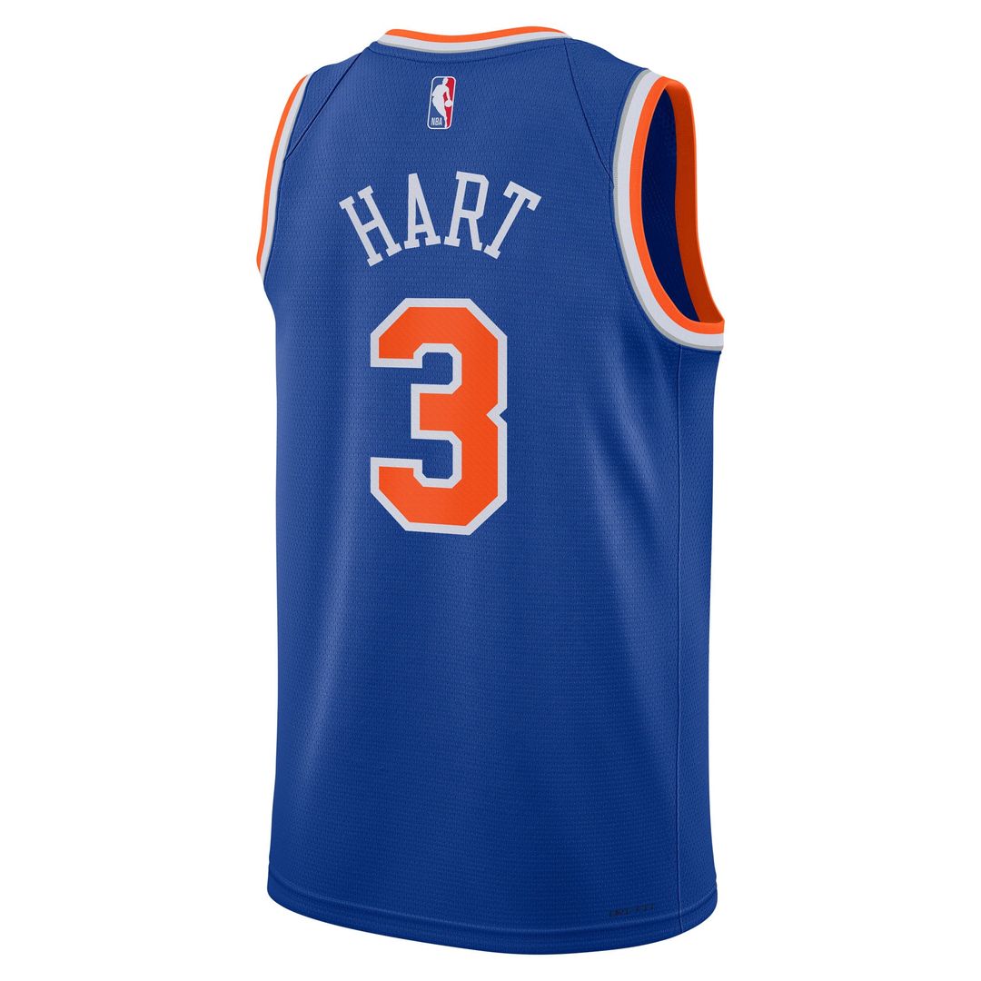 Josh Hart New York Knicks Nike Youth Swingman Jersey - Icon Edition - Blue | NBA Fan Gear