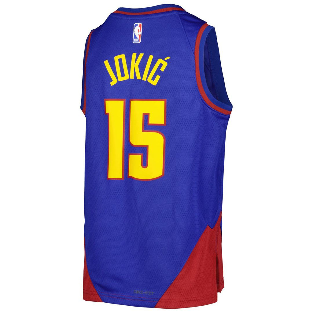 Nikola Jokic Denver Nuggets Jordan Brand Youth Swingman Jersey - Statement Edition - Blue | NBA Fan Gear