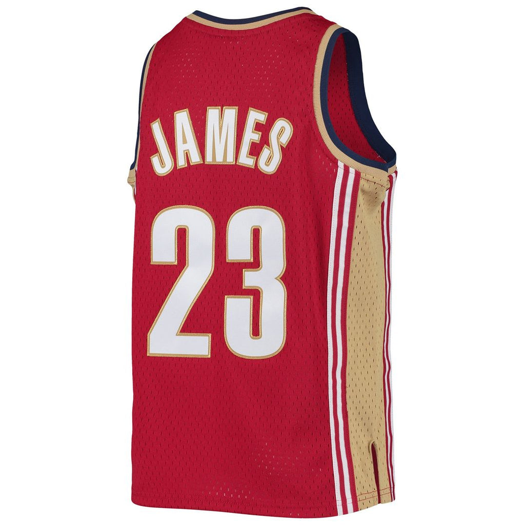 LeBron James Cleveland Cavaliers Mitchell & Ness Youth 2003-04 Hardwood Classics Swingman Jersey - Wine | NBA Fan Gear