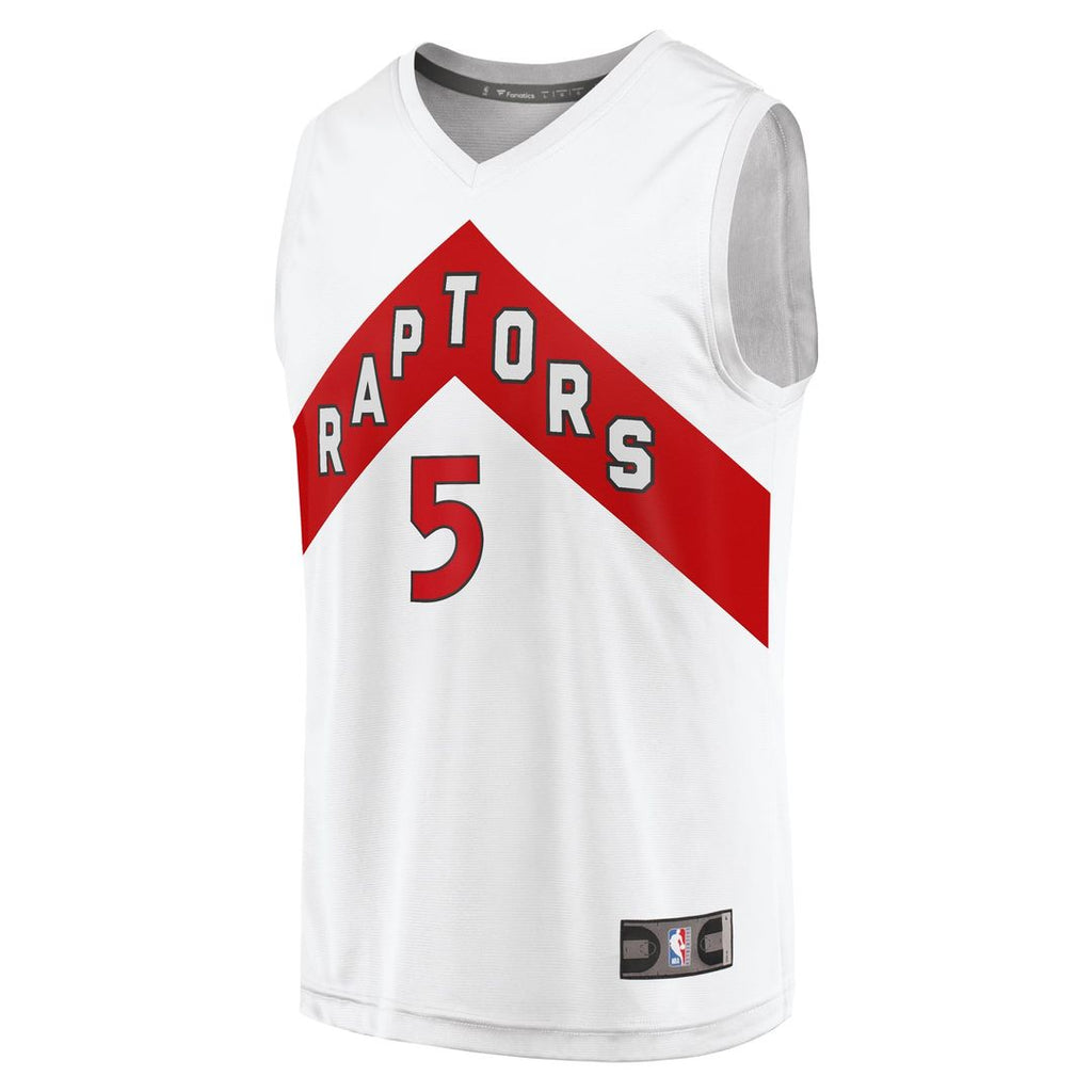 Immanuel Quickley Toronto Raptors Fanatics Fast Break Player Jersey - Association Edition - White | NBA Fan Gear